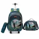 thumbnail image 1 of Children's Rolling Backpack Set Wheeled Schoolbag Kids Backpack with Insulated Lunch Bag and Pencil Case for Boys and Girls, 1 of 3