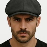 Mercado Cbf - Boina Hombre Estilo Peaky Blinders Vintage Urbana Elegante Negro Estandar Lisa