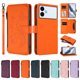 thumbnail image 3 of Funda Cartera Mariposa para [Samsung Galaxy S26 Edge] con Soporte y Cremallera Naranja, 3 of 6