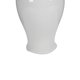 thumbnail image 3 of Frasco decorativo de porcelana Benzara con tapa y remate, blanco, 3 of 5