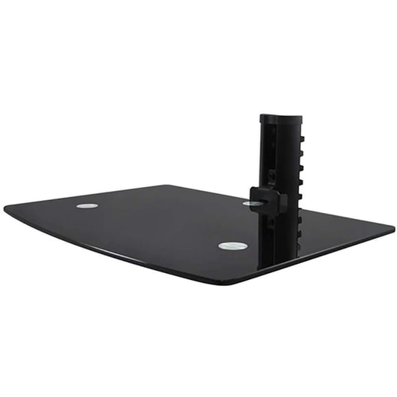 Estante de vidrio de montaje en pared UAX UAX1SLF para reproductores de DVD y más