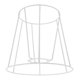 thumbnail image 3 of Soporte De La Cubierta De La Lámpara Del Marco De La Pantalla De La Lámpara Para La Campana De La Sala De Estar Del Hogar De La Casa De Té 12cmx17cmx16cm, 3 of 5