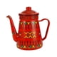 thumbnail image 3 of Cafetera Esmaltada Cocina Hotel Cocina De Inducción Floral Caldera De Agua Caliente Olla Roja 1.2L, 3 of 5