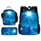 thumbnail image 1 of 3 pcs set Frozen Princess Elsa Child School Backpack with Lunch Bags ,Pencil Bags ,Cartoon School Bags for Boys Girls Best Gift, 1 of 3