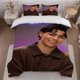 thumbnail image 1 of Stylish Curly for Man Smiling Confidently Themed Bedding Set Soft and Comfortable for All Seasons, 1 of 1