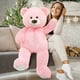 thumbnail image 2 of Peluche Morismos, oso de peluche gigante, 90 cm, color rosa, 2 of 9