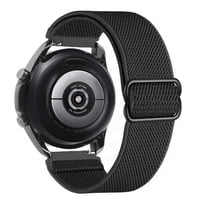 Genérico - Correa Nylon Para Galaxy Watch 4 / 5 Active 1 2 Amazfit Gt2 Gts Negro