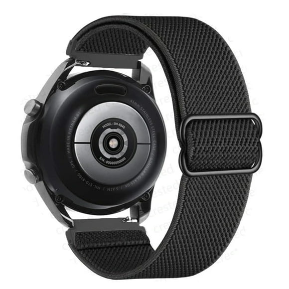 Correa Nylon Para Galaxy Watch 4 / 5 Active 1 2 Amazfit Gt2 Gts Negro
