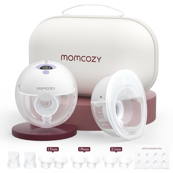 Extractor de Leche Eléctrico Momcozy M5 Manos Libres Morado 2 Unidades