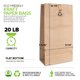 thumbnail image 3 of Bolsas de papel Stock Your Home Kraft de 9 kg (100 unidades), 3 of 7