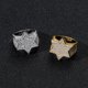 thumbnail image 3 of Anillos Brillantes Punky de Rapero de Lujo a la Moda con Hexagrama para Hombre, Cool, con Hielo, Hip Hop, Circonia Cúbica, Dominantes, Anillos para Hombre, 3 of 8