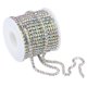 thumbnail image 1 of DIY Crystal 10 Yarda Diamantes De Imitación Cierre Cadena Borde Transparente Costura Artesanía Color AB, 1 of 5