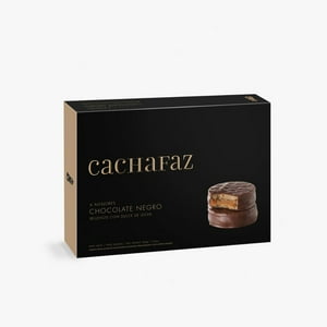 Cachafaz Argentina - Alfajor Chocolate Negro Estuche 6 U.