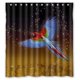 thumbnail image 1 of Cortina de ducha con diseño de loros, con ganchos, 167 x 183 cm, 1 of 3