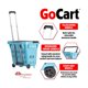 thumbnail image 4 of Carrito de supermercado dbest products GoCart Teal con ruedas, 4 of 7