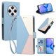 thumbnail image 2 of Cartera para Xiaomi Redmi 17C en PU Tricolor, Funda con Solapa, Azul Claro, 2 of 6