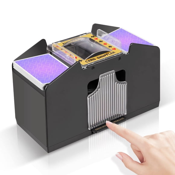 Barajador de cartas automático FEIERYA de 4 barajas, funciona con pilas
