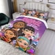 thumbnail image 3 of Bratz Girls Conjunto de sábanas temático, trío de piezas, cómodo y amigable con la piel, diseño único, regalo de decoración para el hogar para familiares, amigos y fans, 90 cm * 190 cm, 3 of 6