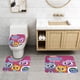 thumbnail image 2 of Juego de Alfombras de Baño Desmarcar Terciopelo Coral 3 Piezas, 2 of 6