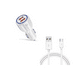 thumbnail image 1 of Cargador Adaptador Auto Para Celular Doble Usb + Cable Usb-c, 1 of 3