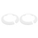 thumbnail image 1 of Placa de Escudo, 2Pcs 90mm - Ajuste para Brida de Tubería Dividida de 3.5" de Diámetro Exterior, Collar de Cubierta de Tubería de Agua, Placas de Cubierta de Plomería de Plástico PP (Blanco), 1 of 7