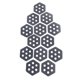thumbnail image 2 of 12 Almohadillas De Tracción Hexagonales Para Tabla De Surf, Ideales Para El Agarre En Tablas De Surf Y Skimboarding, En Gris., 2 of 3