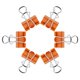 thumbnail image 3 of Clips de sujeción FUDAO FAMILY 19 mm Naranja - Pack de 50, 3 of 6