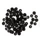 thumbnail image 2 of tapa del tornillo tapa tapón agujero tapón de los muebles bisagra tapa 50pcs negro, 2 of 5