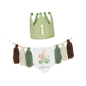 Magideal - Sombrero De Corona, Decoraciones Para Fiesta De Primer Cumpleaños, Decoración De Pared Decorativa, Accesorios Para Fotos De Celebración, Decoración De Con Sombrero Numérico