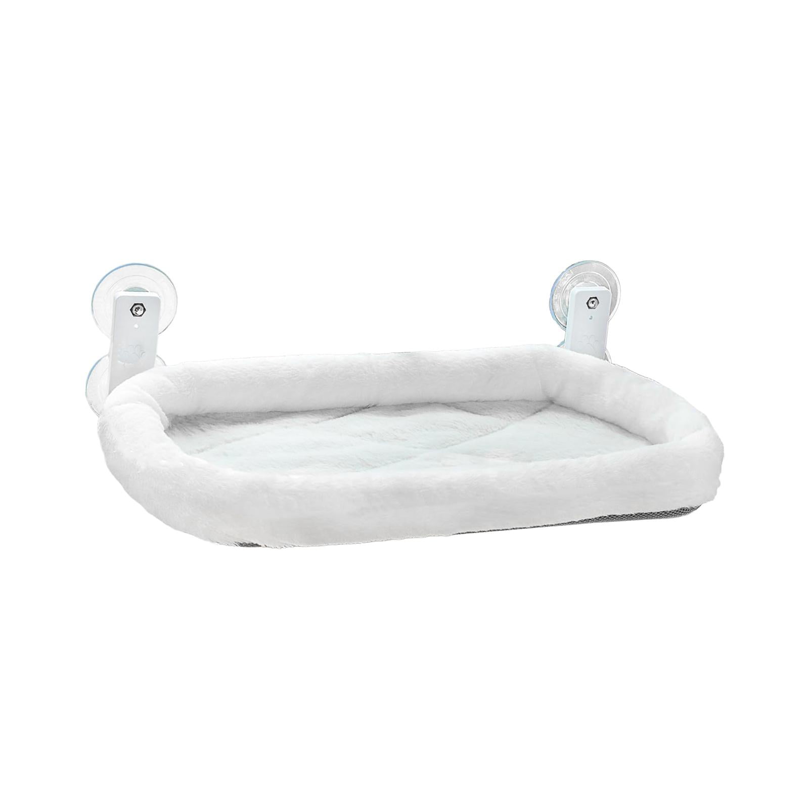 Ioensy - Cama Plegable Para Ventana Para Gatos, Para Tomar El Sol, Balcón, Color Blanco, 30 X 60 Cm