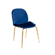 thumbnail image 1 of Silla Berlin Gold Azul, 1 of 3