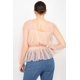 thumbnail image 5 of Top Peplum de Crochet de Malla Transparente, 5 of 5