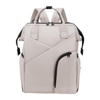 Magideal - Bolsa De Pañales De Viaje Mochila De Hombro De Gran Capacidad Cierre De Cremallera Bolsillo Principal Impermeable Apertura Amplia Fácil Acceso Para Piel