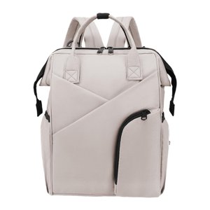 Magideal - Bolsa De Pañales De Viaje Mochila De Hombro De Gran Capacidad Cierre De Cremallera Bolsillo Principal Impermeable Apertura Amplia Fácil Acceso Para Piel