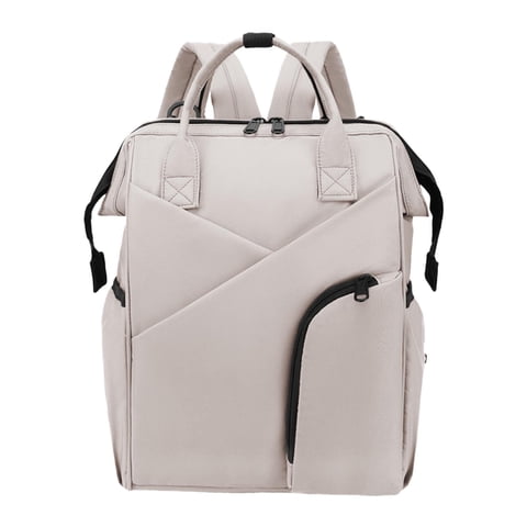 Magideal - Bolsa De Pañales De Viaje Mochila De Hombro De Gran Capacidad Cierre De Cremallera Bolsillo Principal Impermeable Apertura Amplia Fácil Acceso Para Piel