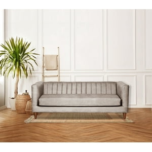 Latam Home - Sofa Sorrento 3 C Cuero Kentucky Gris