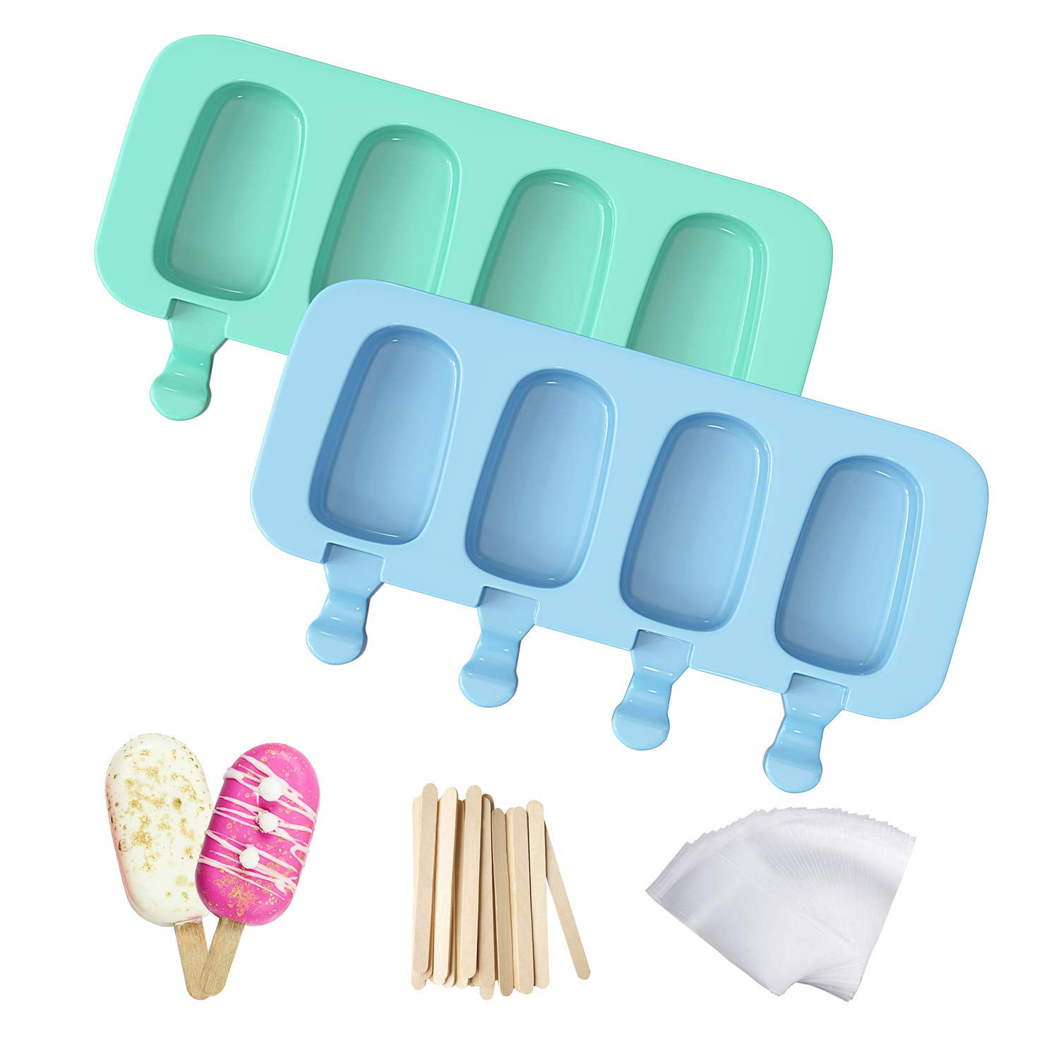 Moldes Para Helados Ozera, 2 Unidades, Hechos En Casa, De Silicona