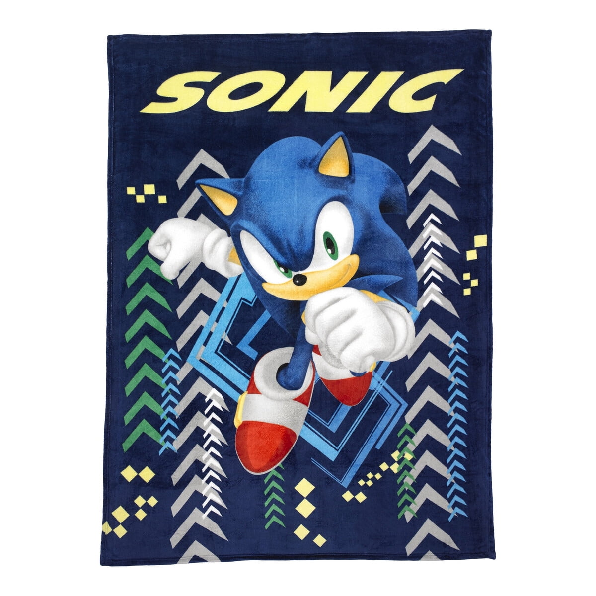 Manta Polar Sonic The Hedgehog Twin Infantil Reversible