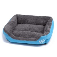 Genérico - Cama Ultrasuave Para Mascotas Azul Talla L 66Cm X 50Cm