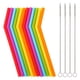 thumbnail image 1 of Pajitas de silicona reutilizables Veskaoty para bebés y niños, 12 unidades, 1 of 5