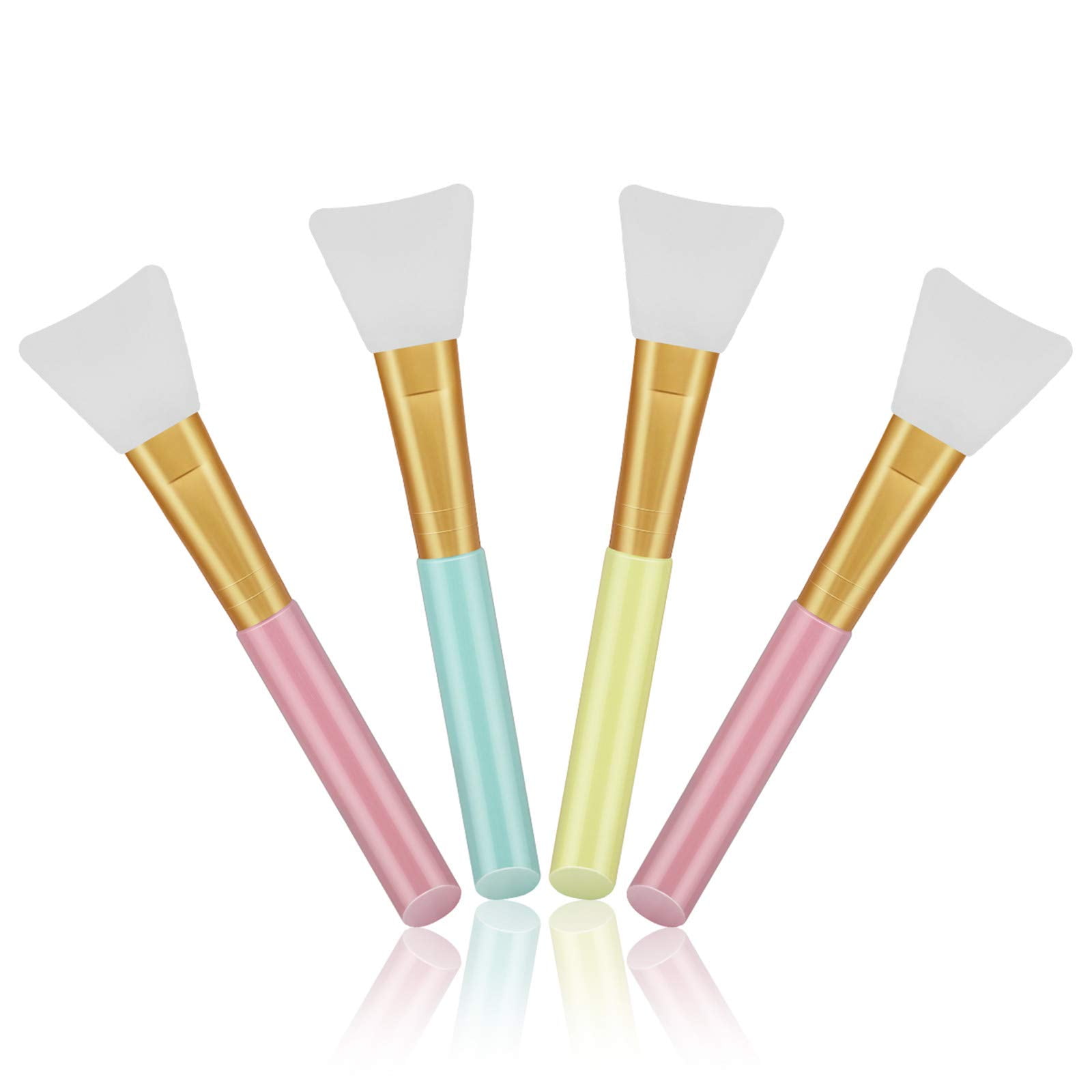 Aplicadores De Mascarillas Faciales Cuttte Silicone, 4 Unidades, Flexibles