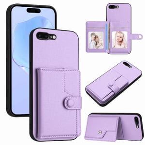 Foxdock Funda Para Iphone 8 Plus Con Bloqueo Rfid - Diseño Elegante Con Cierre De Botón