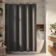 thumbnail image 5 of REGALWOVEN Cortina de Ducha Moderna de Tejido de Waffle con 12 Ganchos Impermeable para Baño Gris 71"W x 71"L, 5 of 5