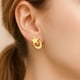 thumbnail image 4 of Aros Estrella Y Luna Oro18k 5mm 1gr Mujer Niña Hipoalergénic Dorado, 4 of 4