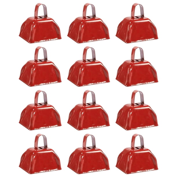 Dispositivo portátil de hierro rojo Cow Bells BLUE PANDA de 3 pulgadas (paquete de 12)