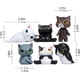 thumbnail image 5 of Juego de figuras de gato - Adorables figuras de gato para vestir | Mini figuras de gato divertidas, creativas y originales para decorar pasteles, decoración del hogar y manualidades., 5 of 7