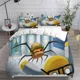 thumbnail image 2 of Duvet Cover Bedding Sets Wobbly & Life Single Twin Full Queen King Size Quilt Anime Bed Cover Pillow Case 2-3 Pieces Set, 2 of 5