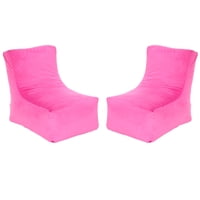 Bodevir - Set Pouf Tatto 1C Felpa Fucsia