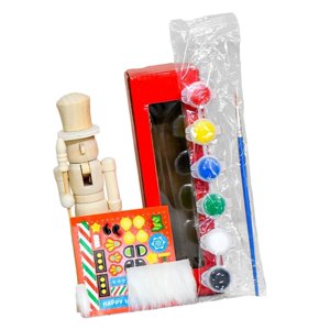 Magideal - Cascanueces De Madera Sin Terminar Para Pintar, Títere De Juguete, Regalo De Navidad, Figura Para Pintar, Muñeca, Decoración, Artesanía Navideña, Ador