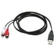 thumbnail image 2 of USB A Macho Enchufe A 2 RCA Hembra AV Cable Adaptador TV Cable De Televisión 1,5 M, 2 of 2